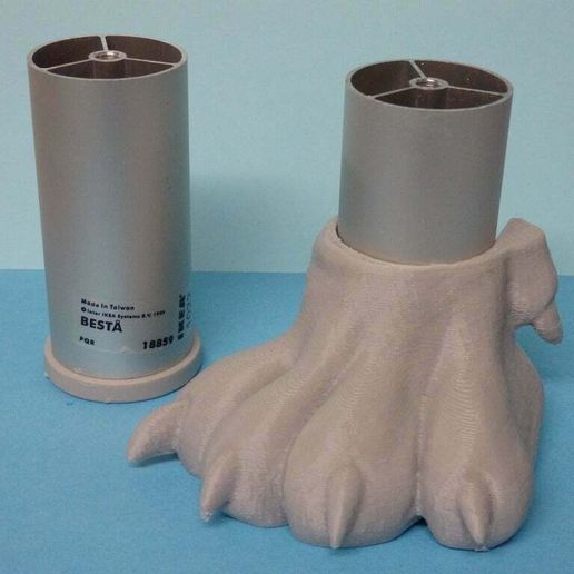 Lion Feet for IKEA Besta / Pieds de lion pour IKEA Besta - 3D model önizlemesi