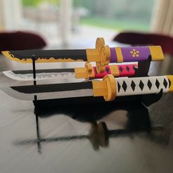 Archivo STL Soporte para Katana con Kanji (Samurai) + regalo (un adaptador  de hoja) 🗡️・Diseño de impresora 3D para descargar・Cults