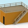 FACEBRICK BUILDING BACK WITHOUT ROOF.JPG 1:32 scale face-brick building with roof deck