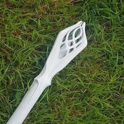 featured_preview_gandals_the_white_staff.jpg Бесплатный STL файл gandalf the white staff・Модель 3D-принтера для скачивания