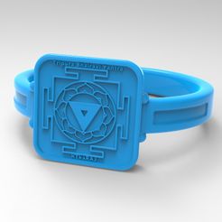 PREVIEW-01-Chakra Tripura Bhairavi Ring Yantra Meditation Symbol.jpg STL file Chakra Tripura Bhairavi Ring Yantra Meditation Symbol・3D printing design to download