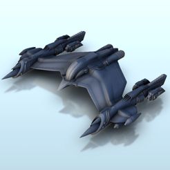 1.jpg STL file Makelo spaceship 24 - Battleship Vehicle SF Science-Fiction・3D printer design to download