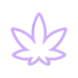 Weed_Leaf~3.75in_depth_0.75in.stl Высечка для печенья "Листья травы" 3,75 дюйма / 9,5 см