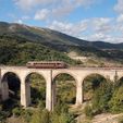 22.jpg Model bridge, H0 scale trains, reproduction viaduct of Cansano (AQ) Italy File STL-OBJ for 3D Printer