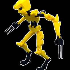 PhotoRoom-20230805_124627-1.png Action Figure - Wolfbot (Easy to Print, Fully articulated, PLA Print)