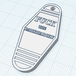 fuck.png Llavero Fuck The Patriarchy key ring