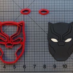 np.jpg Avengers Black Panther Cookie Cutter // Chadwick Boseman // Fondant Cutter // Art Craft Cake Tool