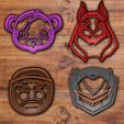 Todo.png STL file All high detailed cookie cutter sets (+150 cookie cutters)・3D printer model to download