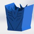 render_lapicero_transformer.JPG Free STL file Transformers Pencil Holder・3D printable design to download