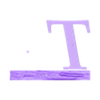 (T) Individual.stl Rustic Picture Frame Alphabet