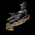painted-1777806872853.png Fantasy Assassin Woman Statue STL Model