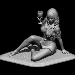 BPR_Render.jpg Free STL file Egyptifn Queen・3D print model to download
