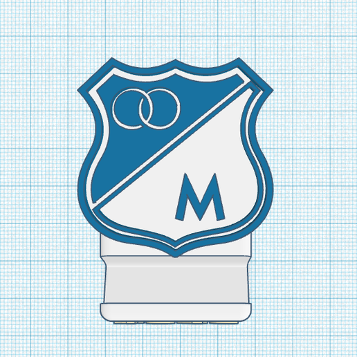 Cellular base Millonarios FC 3D model