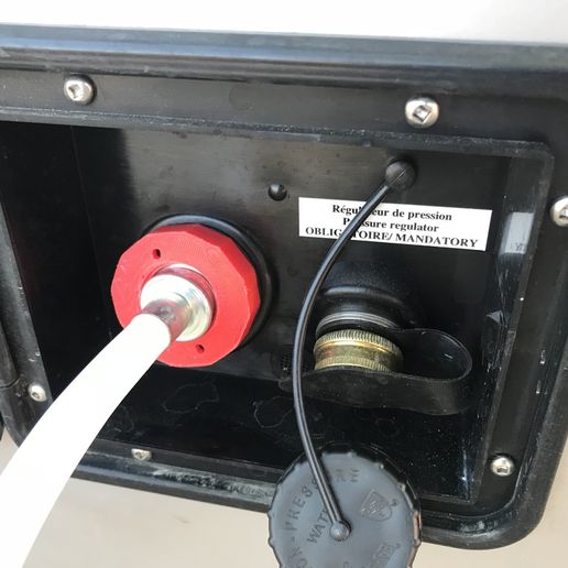 RV Non-Pressurized Freshwater Coupler 3D model