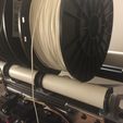 IMG_7355.JPG Universal Filament Spool Rollers -  using 1" PVC & printed ends for 8mm rod