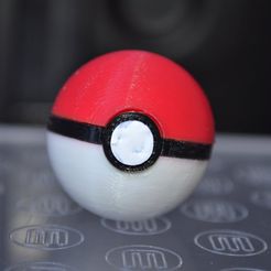 DSC_0893_display_large.jpg Free STL file Pokemon ball・Object to download and to 3D print