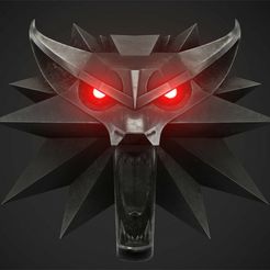 TWMFrontal.jpg STL file The Witcher Wolf Medallion for Cosplay・3D printing design to download, Unknown-Cosplay