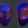 スクリーンショット-2023-12-04-230619.png Into The Spider-Verse Spider-Man 2099 fully wearable cosplay mask face shell 3D printable STL file