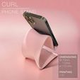 Curl_phone-stand_perspective-back.jpg CURL | Phone Stand