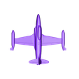 T33.stl Descargar archivo STL gratis Facile a imprimir maquette avión jet T33 esc: 1/64 • Objeto para impresión 3D, guaro3d