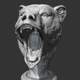 02.png Grizzly Bear Head AM06 3D print model