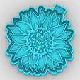 leopard-sunflower_1.jpg леопардовый подсолнух - форма для фрэша - силиконовая коробка для форм