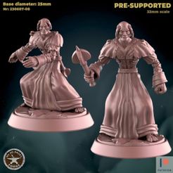 230607-08-Undead_Priest_PACK.jpg 3D file Undead Priest Two models・3D printing design to download