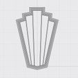 Art-Deco-Scallop-Fan-Sharp-1.jpg Art Deco Scallop Fan Sharp // Clay Cutter // Sharp Edge // Digital STL File // 3 Sizes