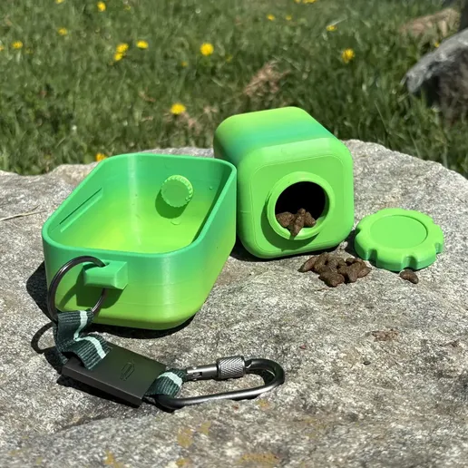 2-in-1 bowl for your dog's water and treats 3D model