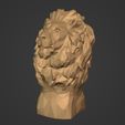 I3.jpg Low Poly Lion Bust