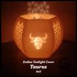 Zodiac_TAURUS_mix_original_2.jpg Taurus (Bull) Zodiac Tealight Cover