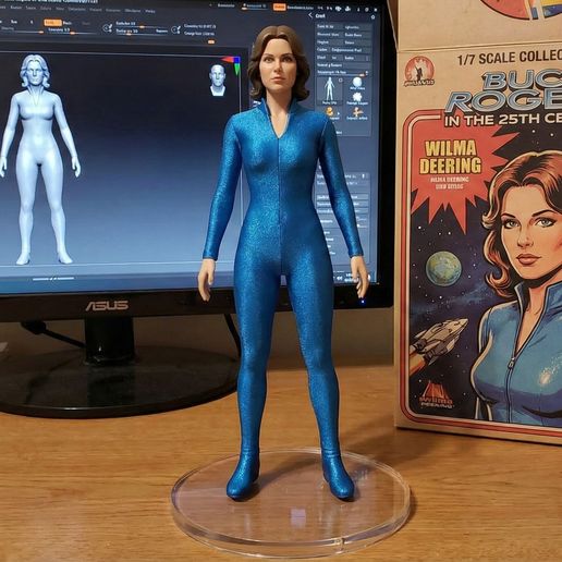 COLONEL WILMA DEERING: Earth's Heroine! 👩‍🚀 Retro Sci-Fi 3D Model
