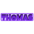 Thomas_Playful.STL Thomas 3D Nametag - 5 Fonts