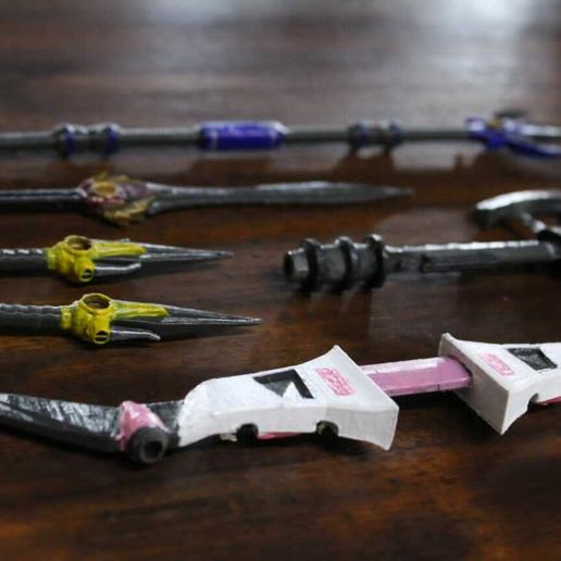 🔫 Mighty Morphin Power Rangers Weapons / Power Blaster・ STL File for ・Cults