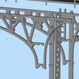 12.jpg Double Track Cantilever signal bridge for scale model trains