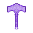 full damaged with tape.stl God of War: Ragnarok - Thor Mjolnir - UPDATED
