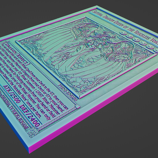 Saffira, Dragon Queen of the Voiceless Voice - yu-gi-oh!Free STL File  for 3D printingCults