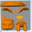 slicer toothless.png Toothless Pop Funko 3D print model