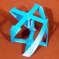 2054bd03f747c9eaae3157ba587bc2e3_display_large.jpg Archivo STL gratis Aerogenerador vertical - Paramétrico・Modelo para descargar y imprimir en 3D