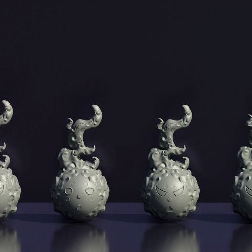 Maky Oze cosplay - balls of fire 3D model