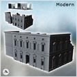 1-PREM.jpg Baroque palace with pediments, flat roof and ruined section (27) - Modern WW2 WW1 World War Diaroma Wargaming RPG Mini Hobby