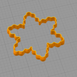 08-01-2017 16-02-57.png Download free STL file Simple snowflake cookie cutter • Design to 3D print, arkcol