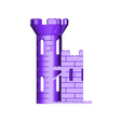 Left Back Tower.stl Файл STL Castle for interlocking brick figures・Дизайн 3D принтера для загрузки