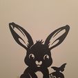 20240320_223152.jpg Cute Bunny 3, Easter bunny line art, Easter bunny wall art, Easter bunny decor, bunny