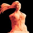 4a.jpg Street Fighter Laura Matsuda 3D Print Statue STL Files (Download files) figure digital pattern printing figurine Art