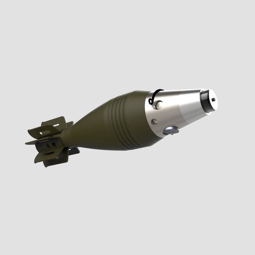 Mortar xplosive 60 mm 3D model