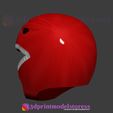Red_ranger_mighty_morphin_helmet_07.jpg Red Ranger Mighty Morphin Power Ranger Helmet Cosplay STL File