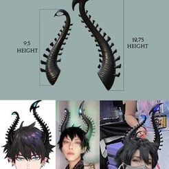 299443710_1186396668884842_1692413216882287342_n.jpg Archivo STL Cuernos VTuber Ren Zotto・Design para impresora 3D para descargar