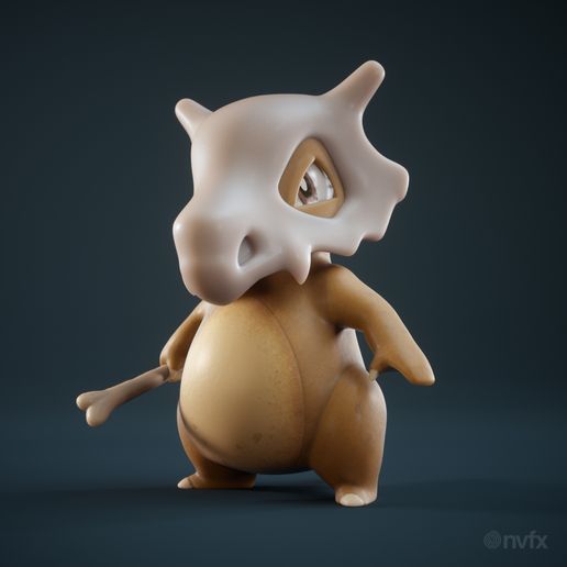 🐉 Cubone - Pokemon・Free STL File for ・Cults
