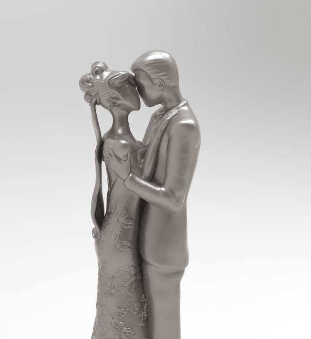 svadobny par 2-1.png Download file wedding cake topper 2 • 3D printable model, martinaandrea